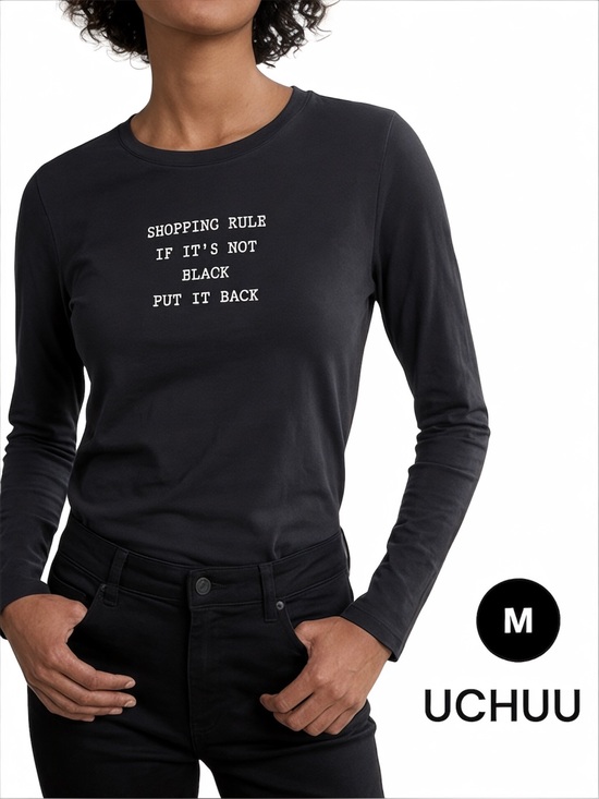 UCHUU Tops - UCHUU Montreal “Shopping Rule” Long Sleeve Top